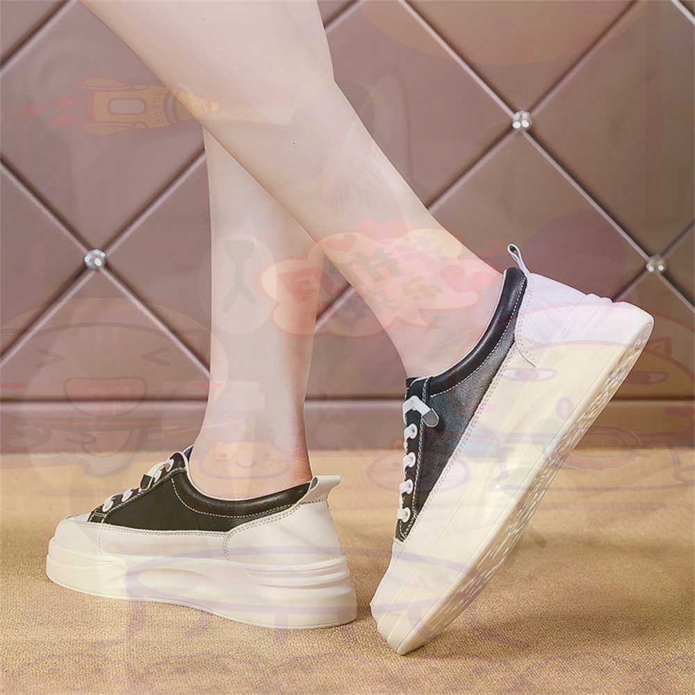 Women Shoes Types Name - Lace-up Chunky Loafers Woman Skateboarding Sports
