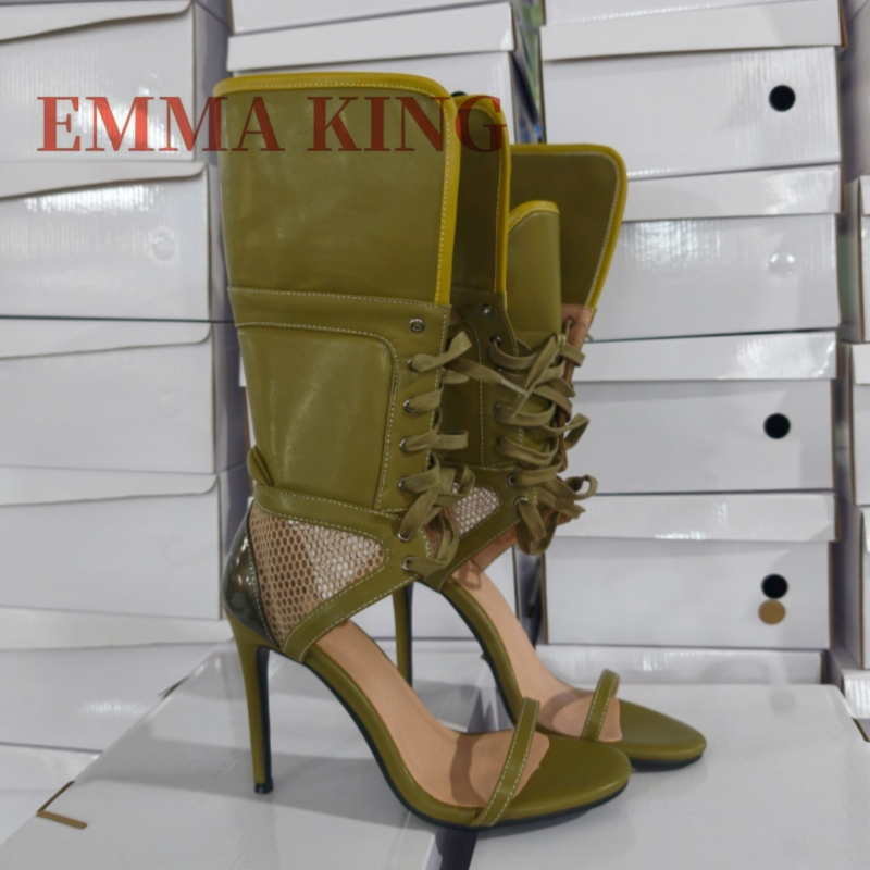 Green Fold Over Ankle High San - огляд і ціна Women Shoes Boots