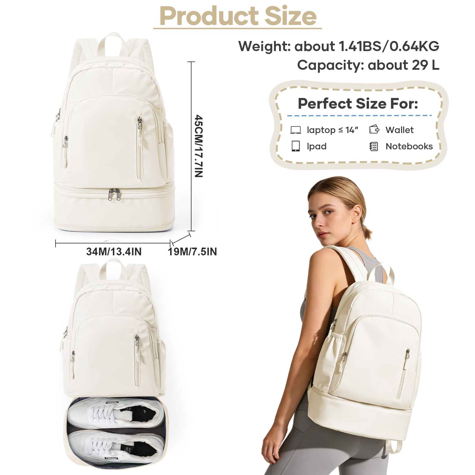 Gym Backpack for Women, Waterp - огляд і ціна Women'S Shoes Volleyball