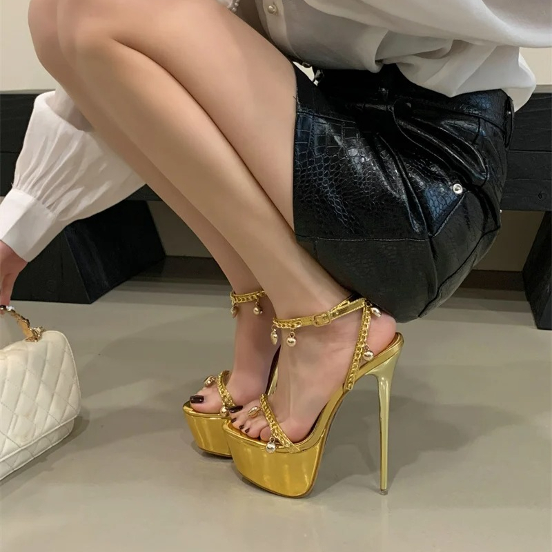 Luxury Heart Bell Pendants Des - огляд і ціна Gold Chain Sandal