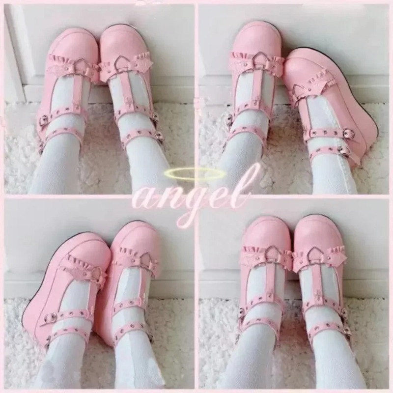 New Sweet Heart Buckle Wedges  - огляд і ціна Mary Jane Shoes