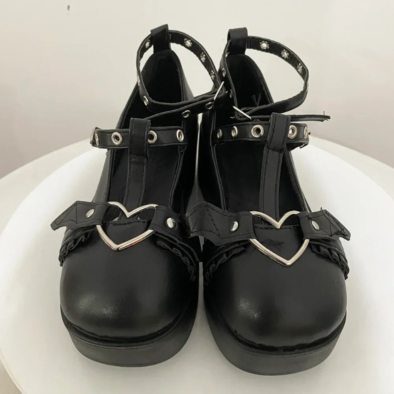 New Sweet Heart Buckle Wedges  - огляд і ціна Mary Jane Shoes