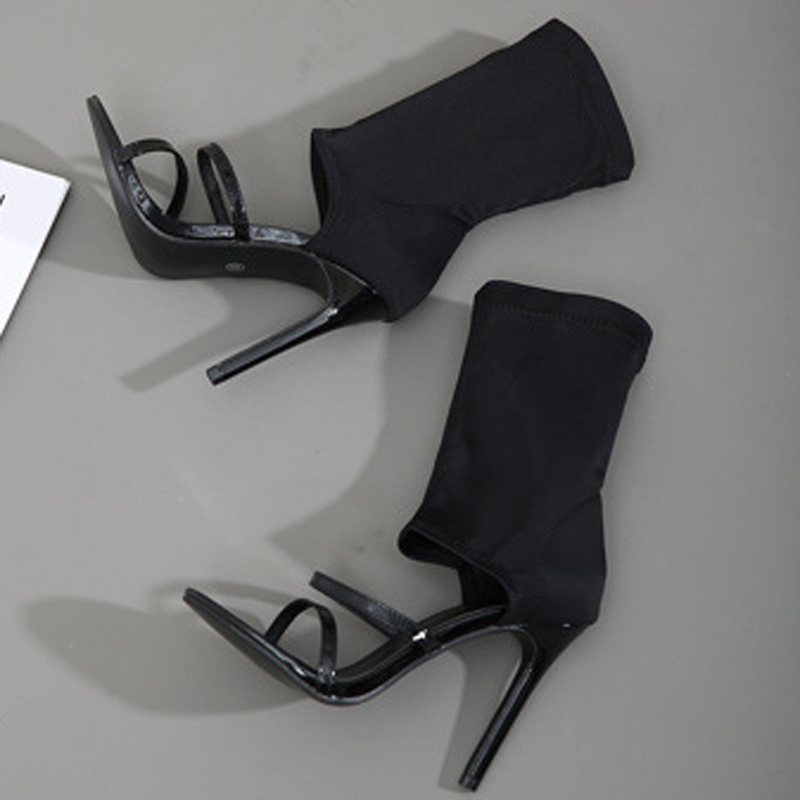 Fashion High Top Elastic Fabri - огляд і ціна Women Shoes Boots