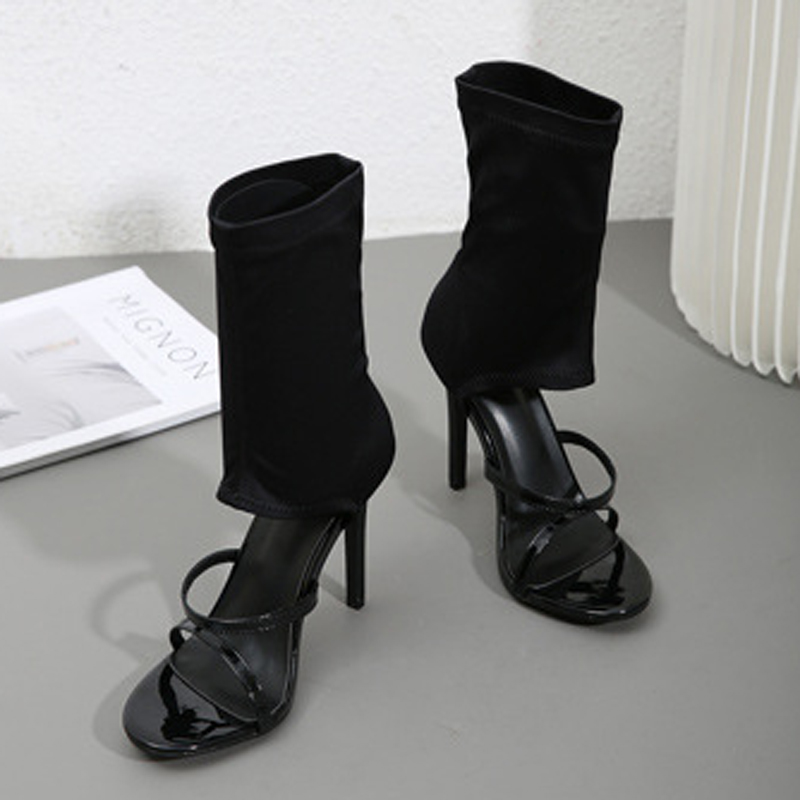 Fashion High Top Elastic Fabri - огляд і ціна Women Shoes Boots