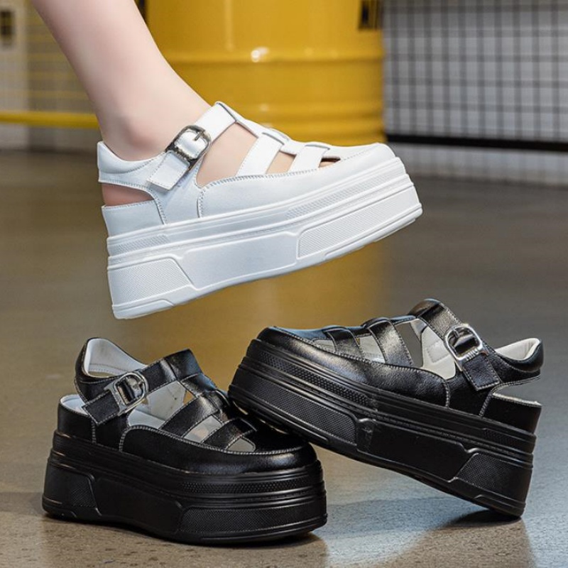 8.5cm Hollow Full Cow Genuine  - огляд і ціна Wedge Heeled Sneaker