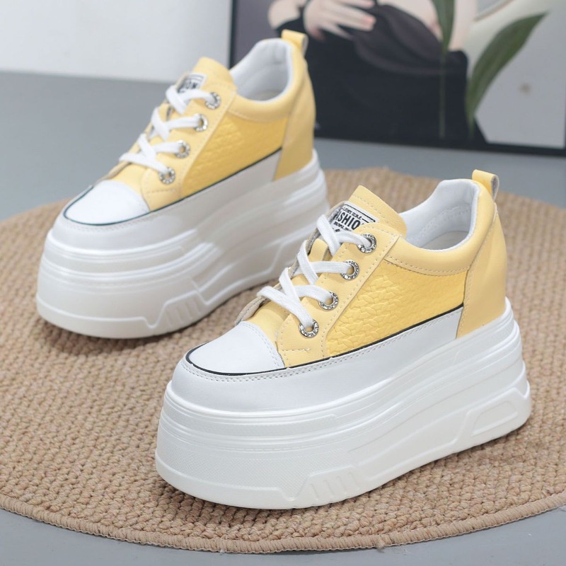 2026 New 10CM Genuine Leather  - огляд і ціна Wedge Heeled Sneaker