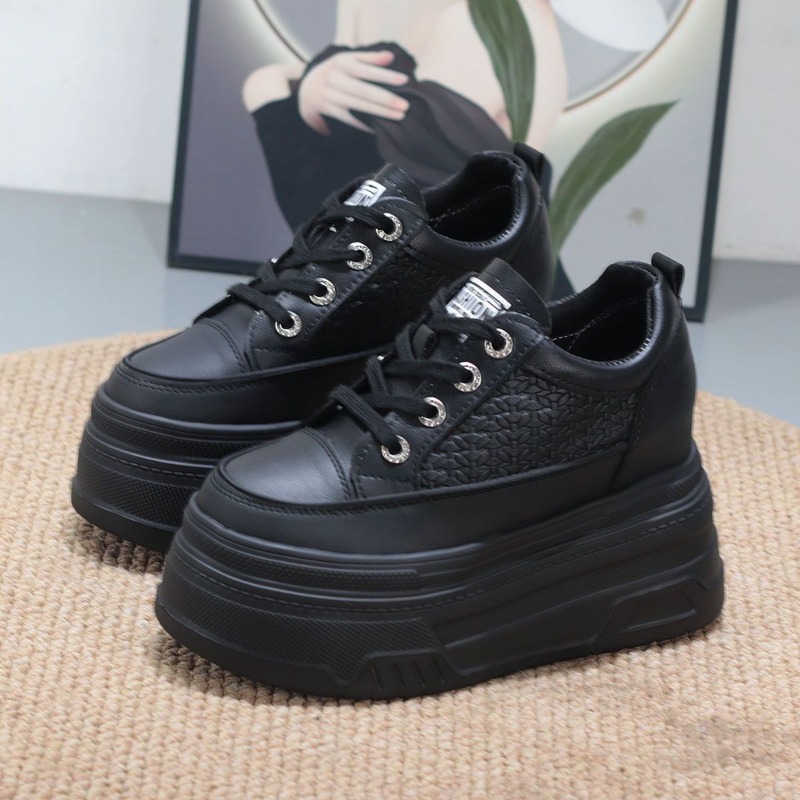 2026 New 10CM Genuine Leather  - огляд і ціна Wedge Heeled Sneaker