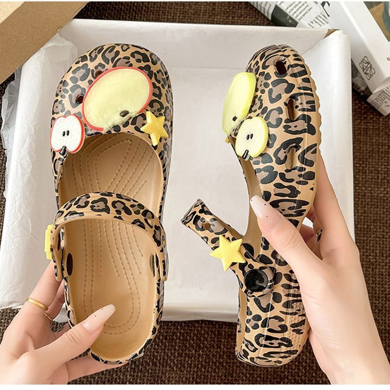 Retro Leopard Print Ballet Hol - огляд і ціна Women Shoes Japan