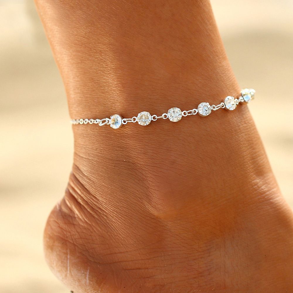Foot Ankle Gold Silver Birthda - огляд і ціна Gold Chain Sandal