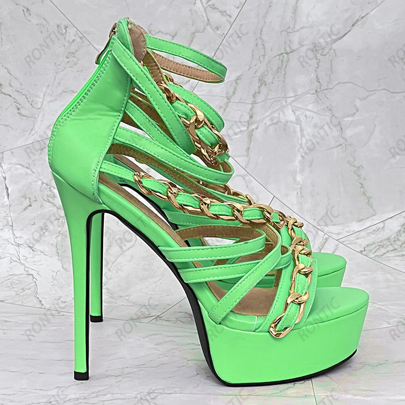 Rontic New Arrival Women Summe - огляд і ціна Gold Chain Sandal