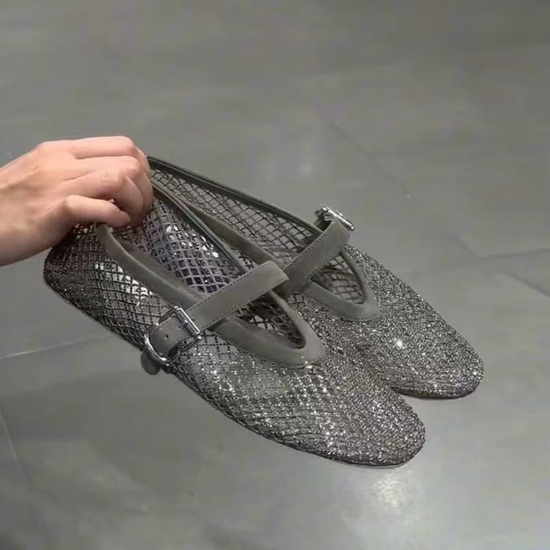 Hollow Rhinestone Baotou Sanda - огляд і ціна Mary Jane Shoes