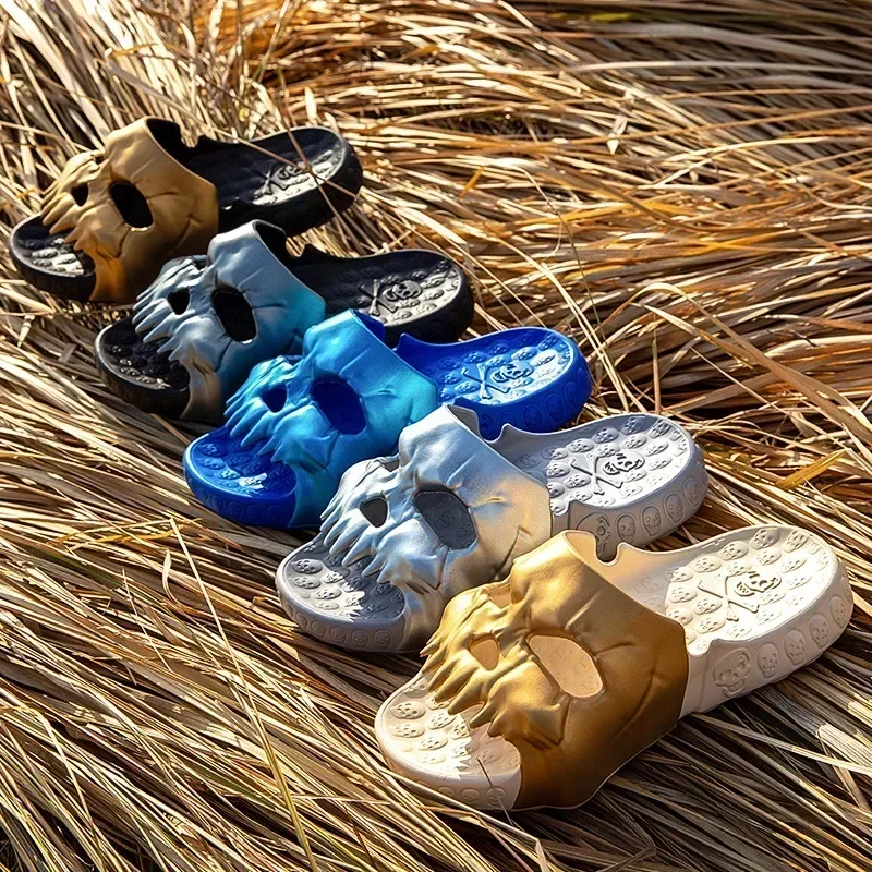 Summer Men Skull Slipper Y2k C - огляд і ціна Women'S Shoes Cloud