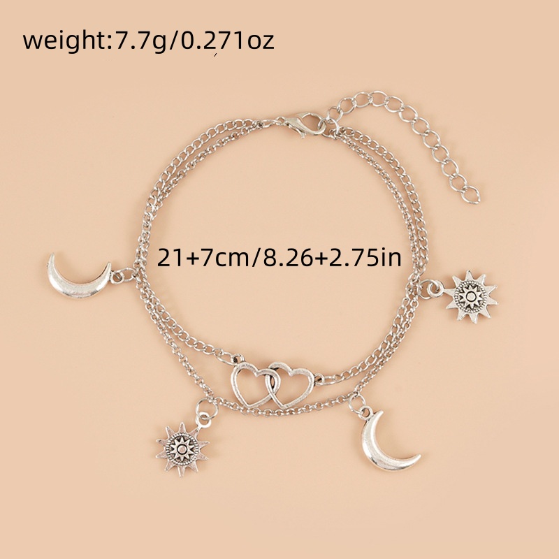 2025 Two layer Chain Heart sha - огляд і ціна Gold Chain Sandal