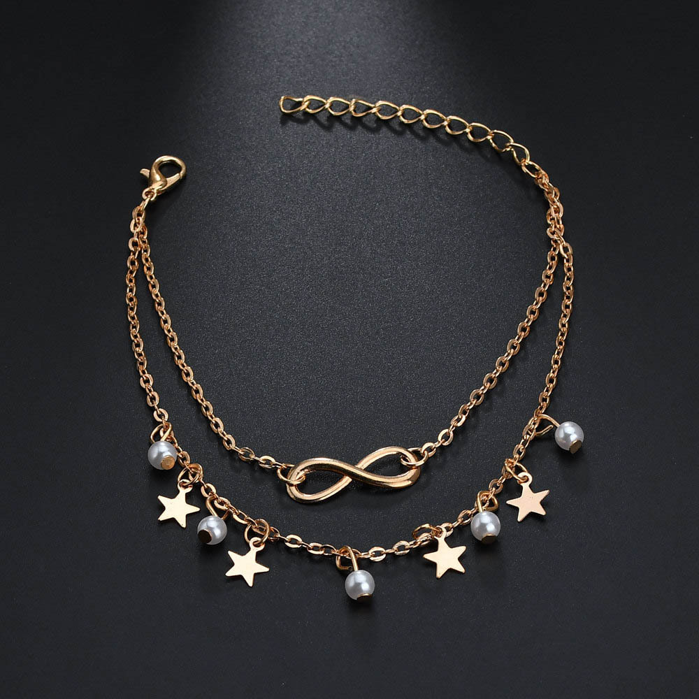 Simple Tassel Double Star Pear - огляд і ціна Gold Chain Sandal