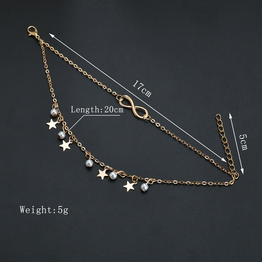 Simple Tassel Double Star Pear - огляд і ціна Gold Chain Sandal